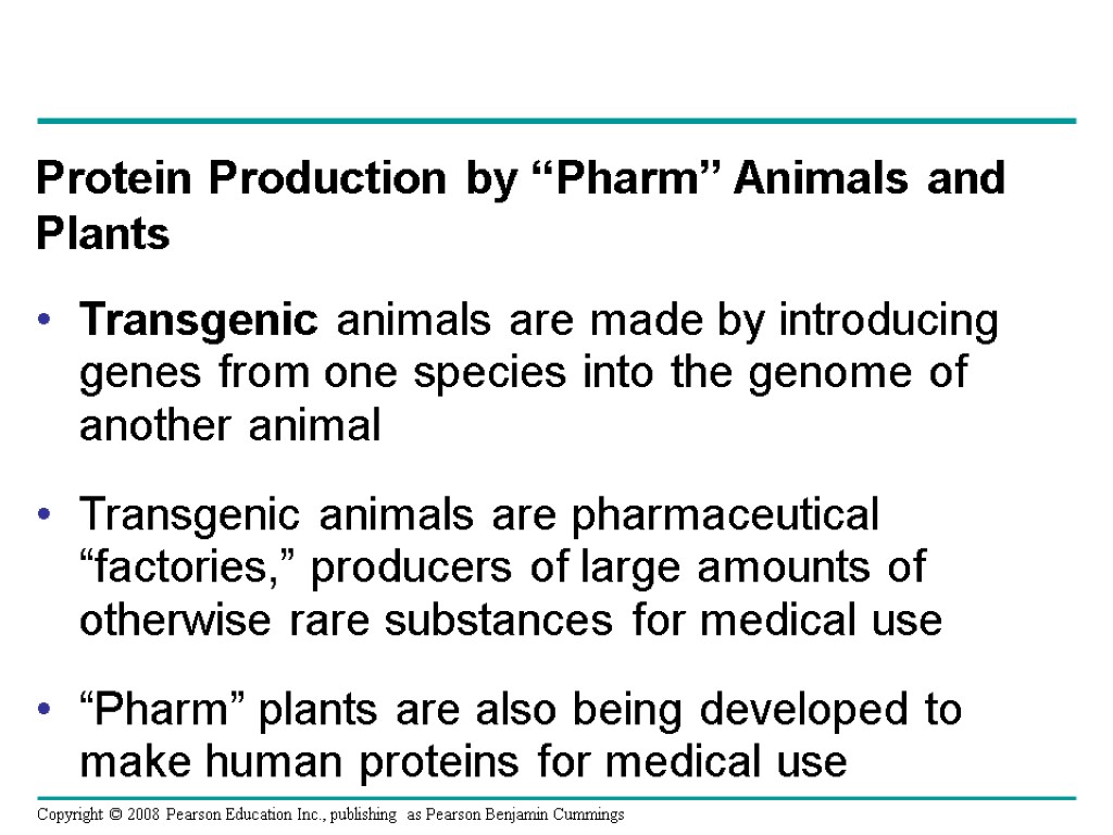 Transgenic animals are made by introducing genes from one species into the genome of